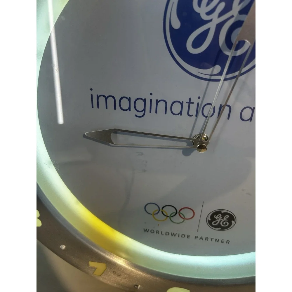 GE Worldwide Partner Olympics Support Lighted Clock General Electric Imagination